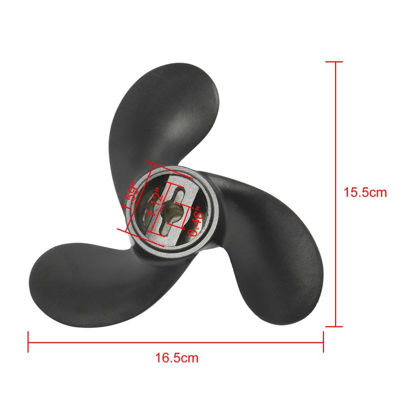 Novelbee 7.4 X 5.7 Alloy Boat Propeller for Nissan Tohatsu Evinrude Johnson 2.2-3.3Hp Outboard Motor - Image 2
